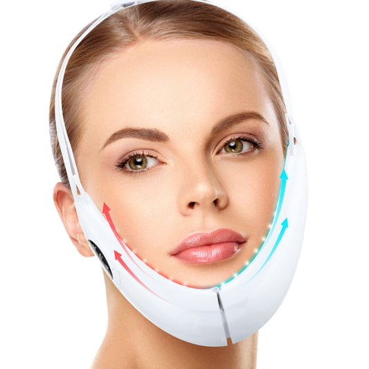 Microcurrent V-Face Lifting & Slimming Device – 5 Modes, Dual Light Therapy