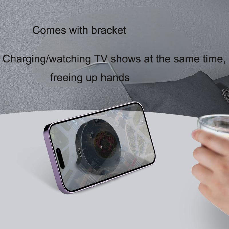 15W Magnetic Wireless Charging Stand – iPhone 15 Compatible | USB-C | Desktop Phone Holder