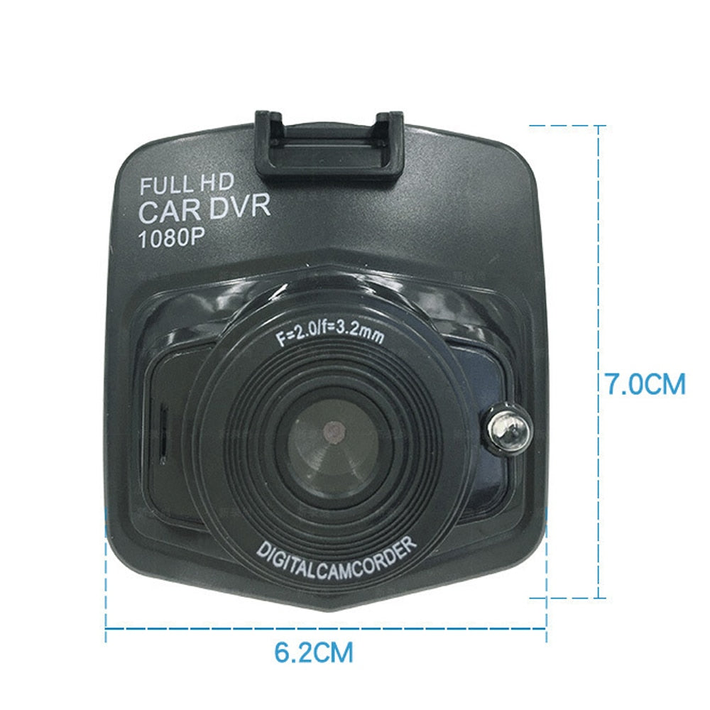 1080P Dash Cam – 2.4" OLED Display, Full HD Loop Recording, Micro SD