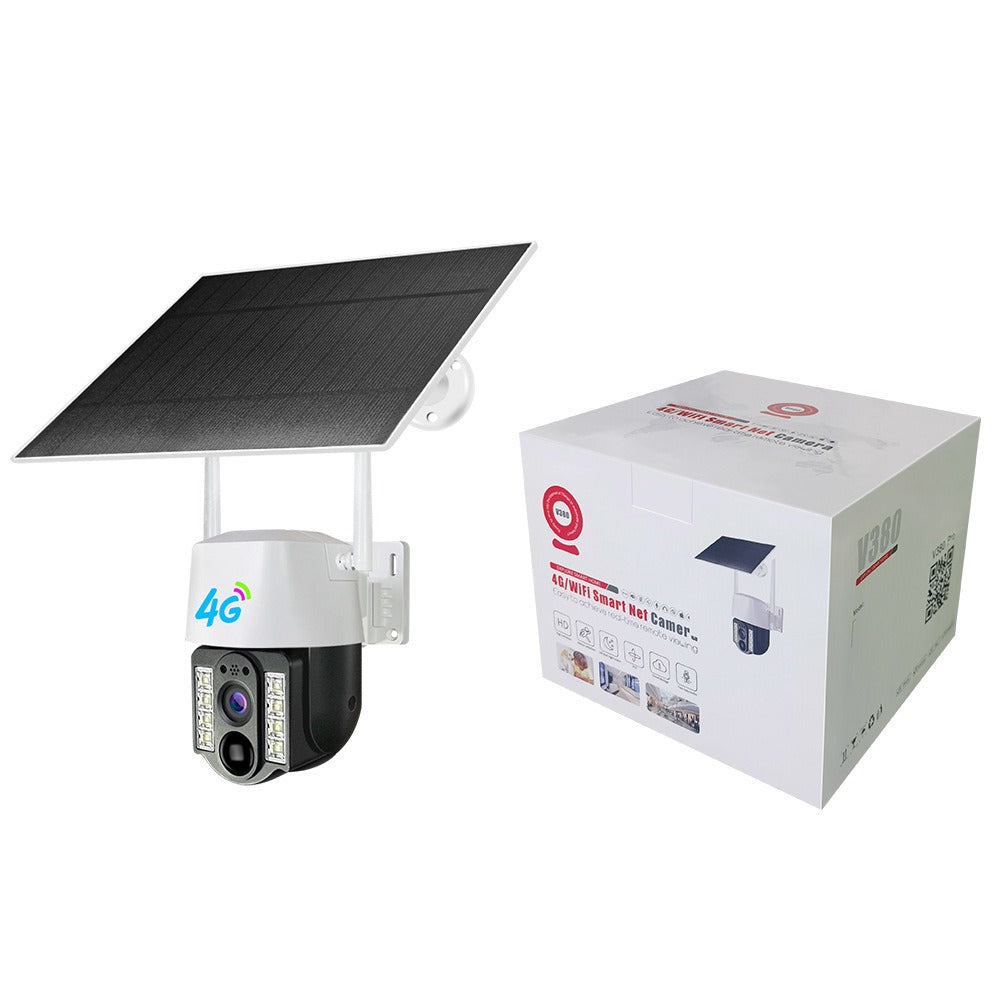 3MP Solar-Powered Outdoor Security Camera – WiFi or 4G SIM, 8000mAh Battery & Night Vision
