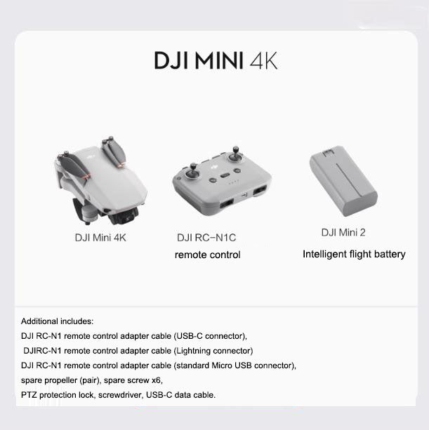 DJI Mini 4K Drone – Ultra HD Camera, 31-Min Battery, 10km Transmission, Intelligent Shooting