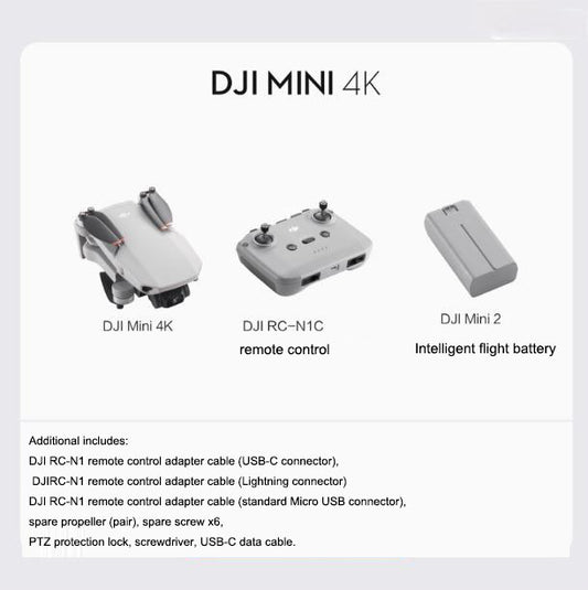 DJI Mini 4K Drone – Ultra HD Camera, 31-Min Battery, 10km Transmission, Intelligent Shooting