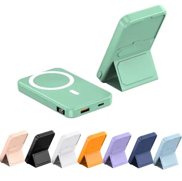 Magnetic Power Bank with Phone Stand – 22.5W Fast Charge, 15W Wireless, 5000/10000/20000mAh