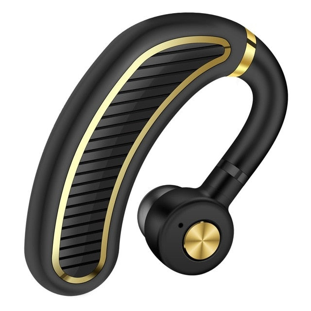 Bluetooth Hands-Free Earbud with Mic – CVC Noise Canceling, 180° Rotatable Hook