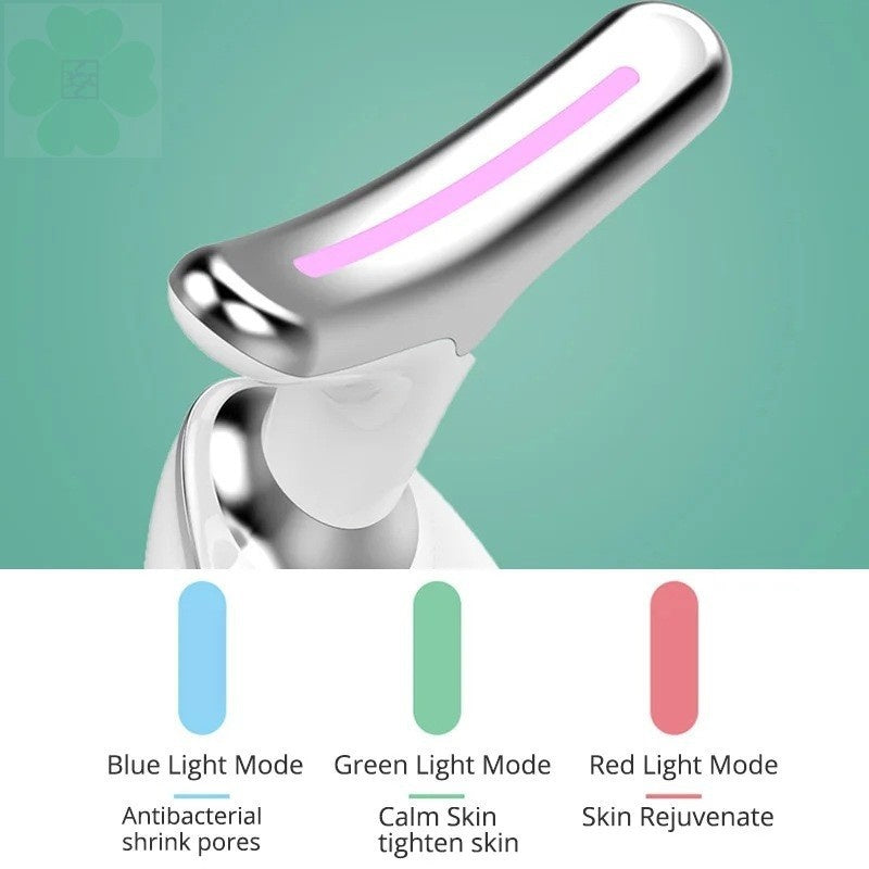Neck Beauty Device – Vibration Massage & Color Light Wrinkle Reducer