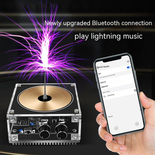 Music Tesla Coil Lightning Speaker – Touch-Reactive, Bluetooth, Adjustable Arc
