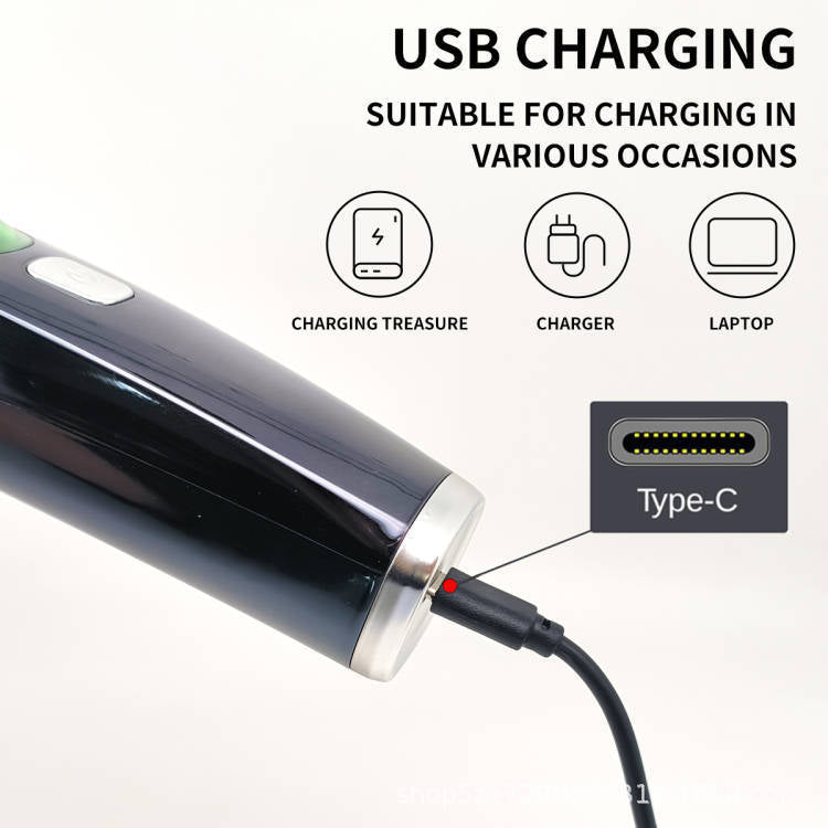 Electric Hair Clipper with Auto Hair Suction – USB Rechargeable, 120-Min Runtime