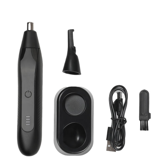 2-in-1 Electric Nose Hair & Eyebrow Trimmer – Rechargeable, Washable