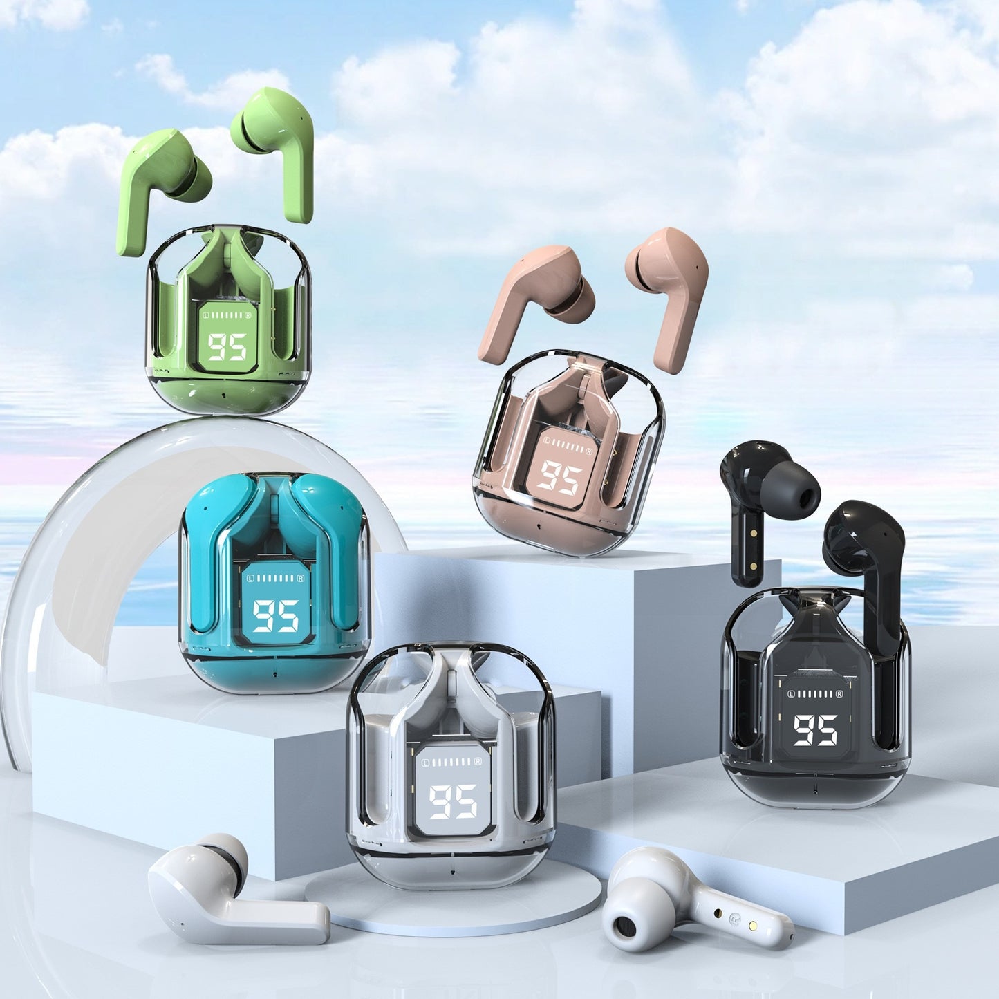 Air31 Wireless Bluetooth 5.3 Sport Earbuds – IPX4 Waterproof, 8Hr Battery, Voice Control, 5 Colors