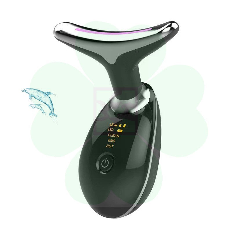 Neck Beauty Device – Vibration Massage & Color Light Wrinkle Reducer