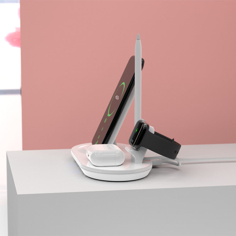 4-in-1 Wireless Charging Station – iPhone, Apple Watch, AirPods & Dual USB | 9W Fast Charge