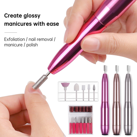 Electric Nail Drill Machine – 20,000 RPM Portable Manicure & Pedicure Tool Set