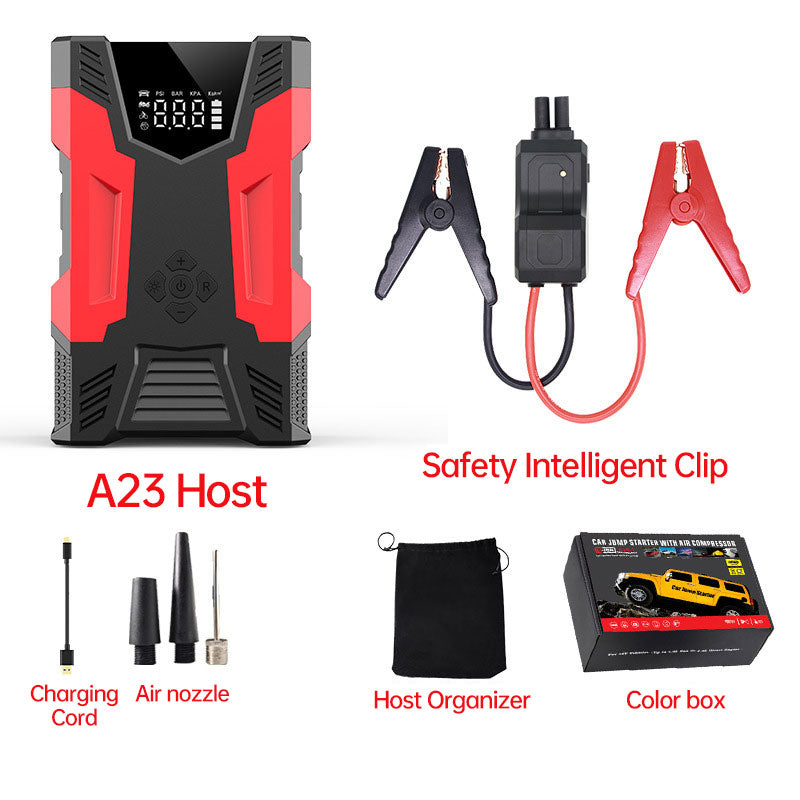 Car Jump Starter with Air Compressor – Up to 3000A, 150 PSI, Power Bank & SOS Light