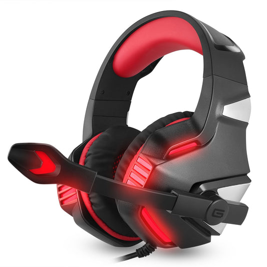 RGB Gaming Headset with Subwoofer – Wired, Built-in Mic, USB + 3.5mm, PC & Mobile