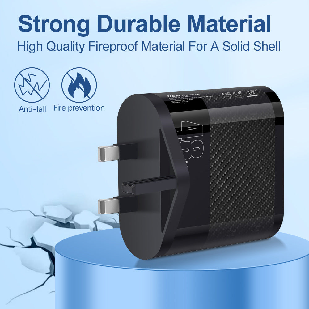 Universal USB Wall Charger – 3.5A Fast Charge (US / EU / UK)