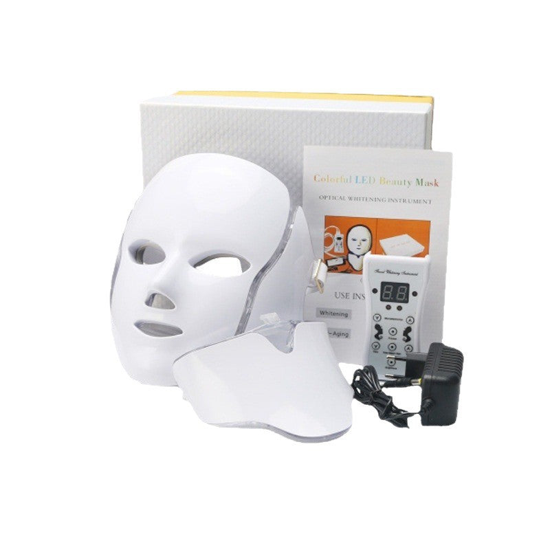 LED Photon Beauty Face & Neck Mask – 4-Speed Light Therapy Device