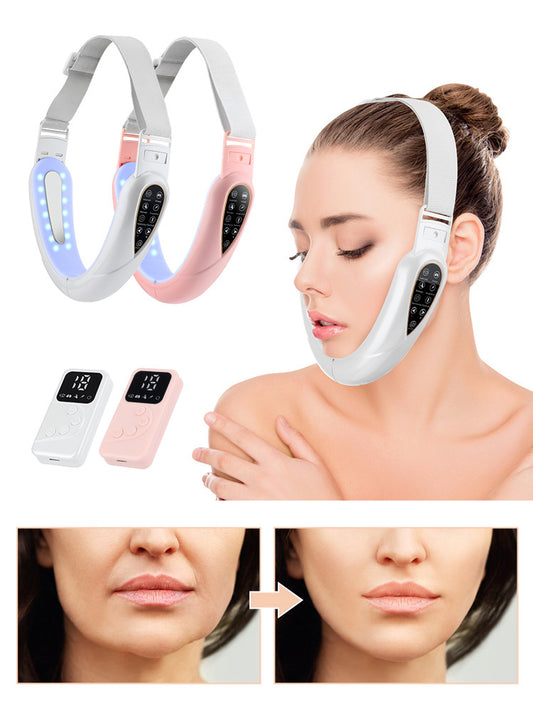 EMS V-Face Slimmer with Remote Control – 5 Color Light Modes, 15 Intensity Levels