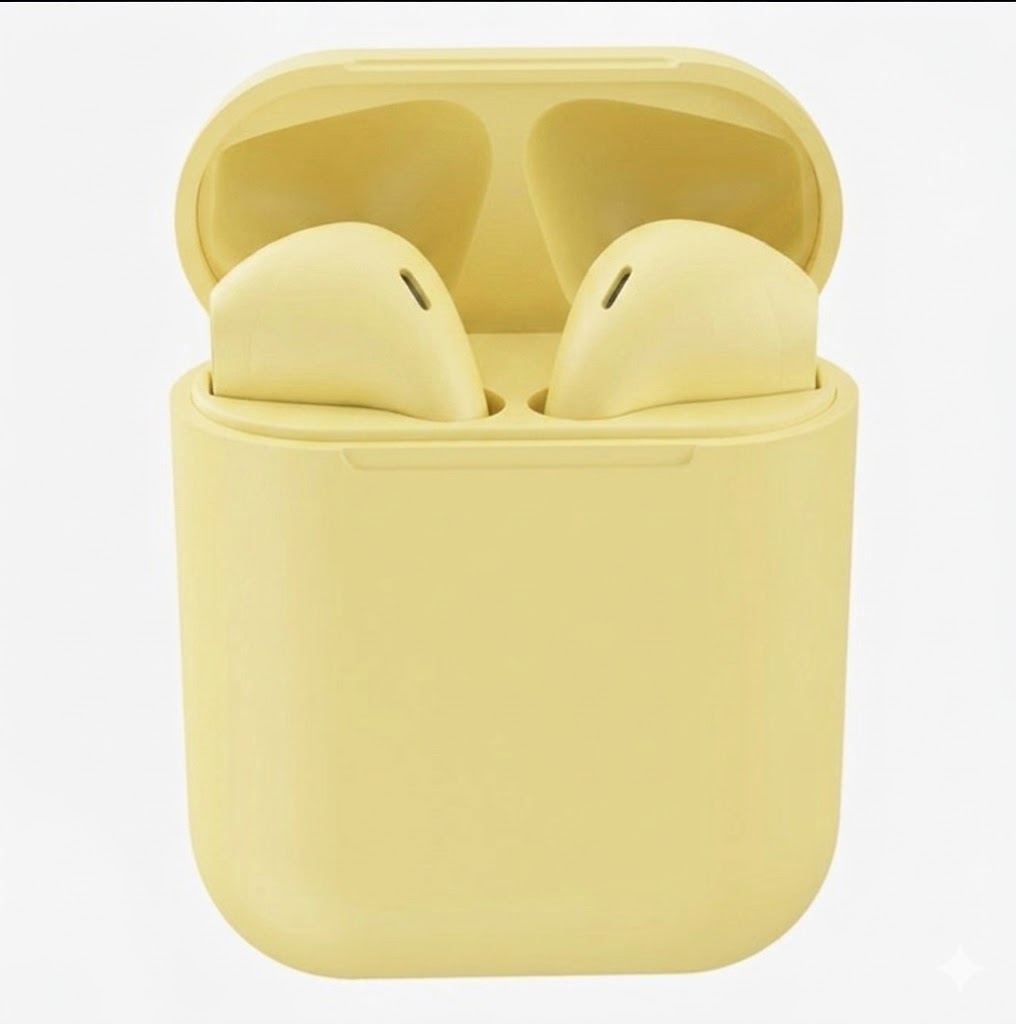 TWS Bluetooth Earbuds with Charging Case – Touch Control, Siri, 8 Colors