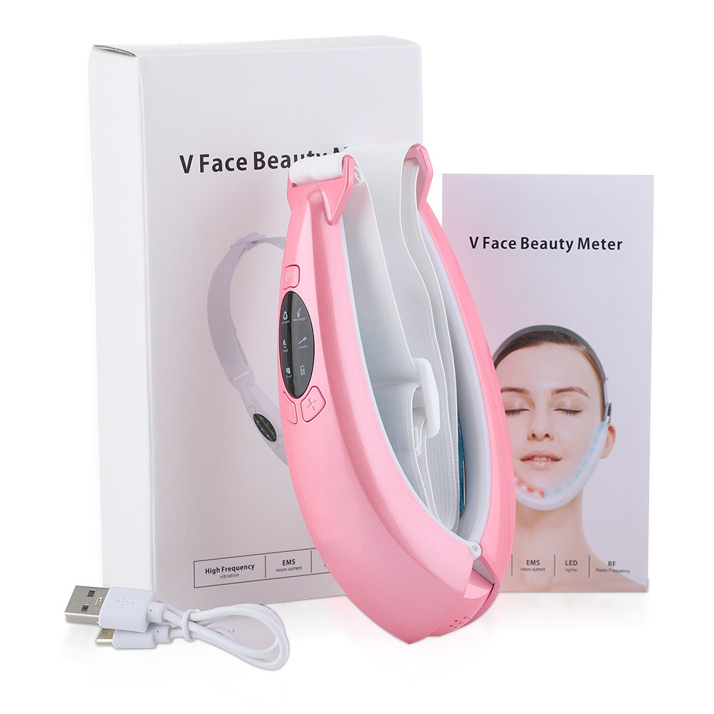 Microcurrent V-Face Lifting & Slimming Device – 5 Modes, Dual Light Therapy