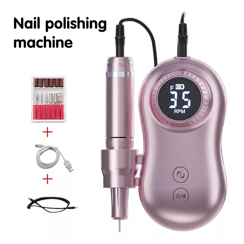 Professional Electric Nail Drill – 35,000 RPM, 25W, Type-C Rechargeable