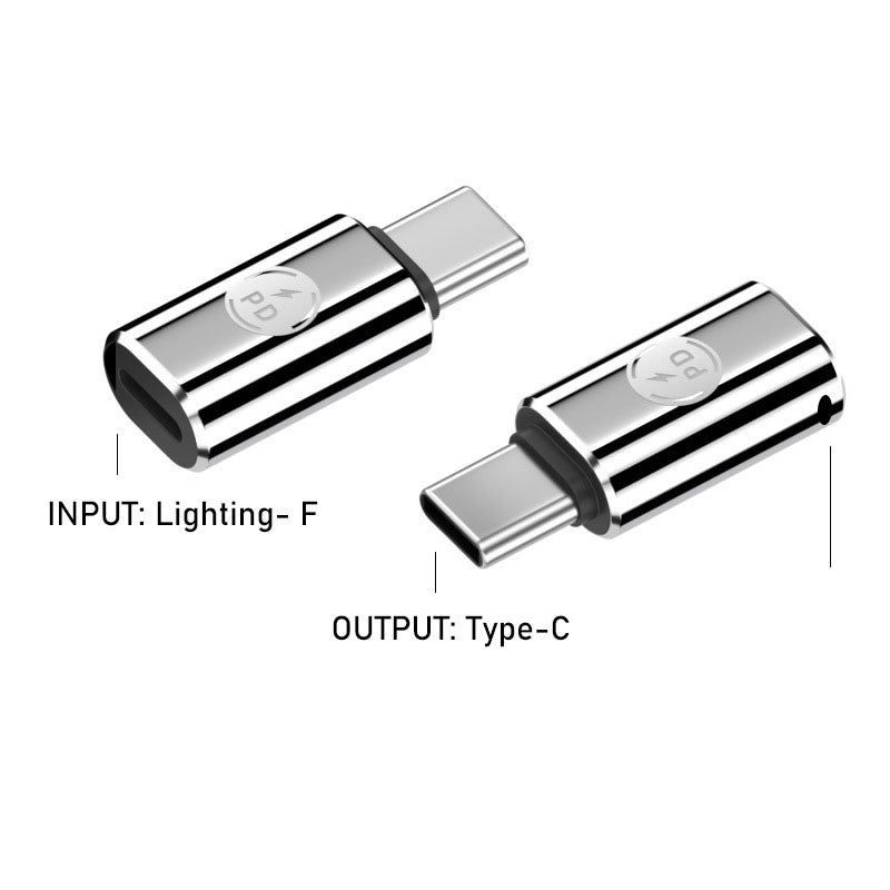 Lightning to USB-C 27W Fast Charging Adapter – iPhone 15 Compatible (5 Colors)