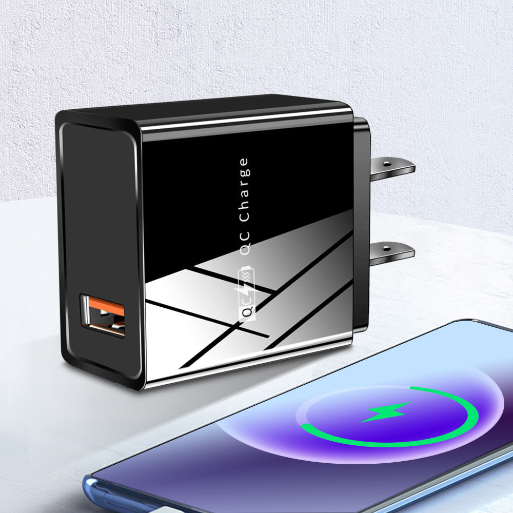 Super Fast Charging Wall Charger – EU, US & UK Plug, Black & White