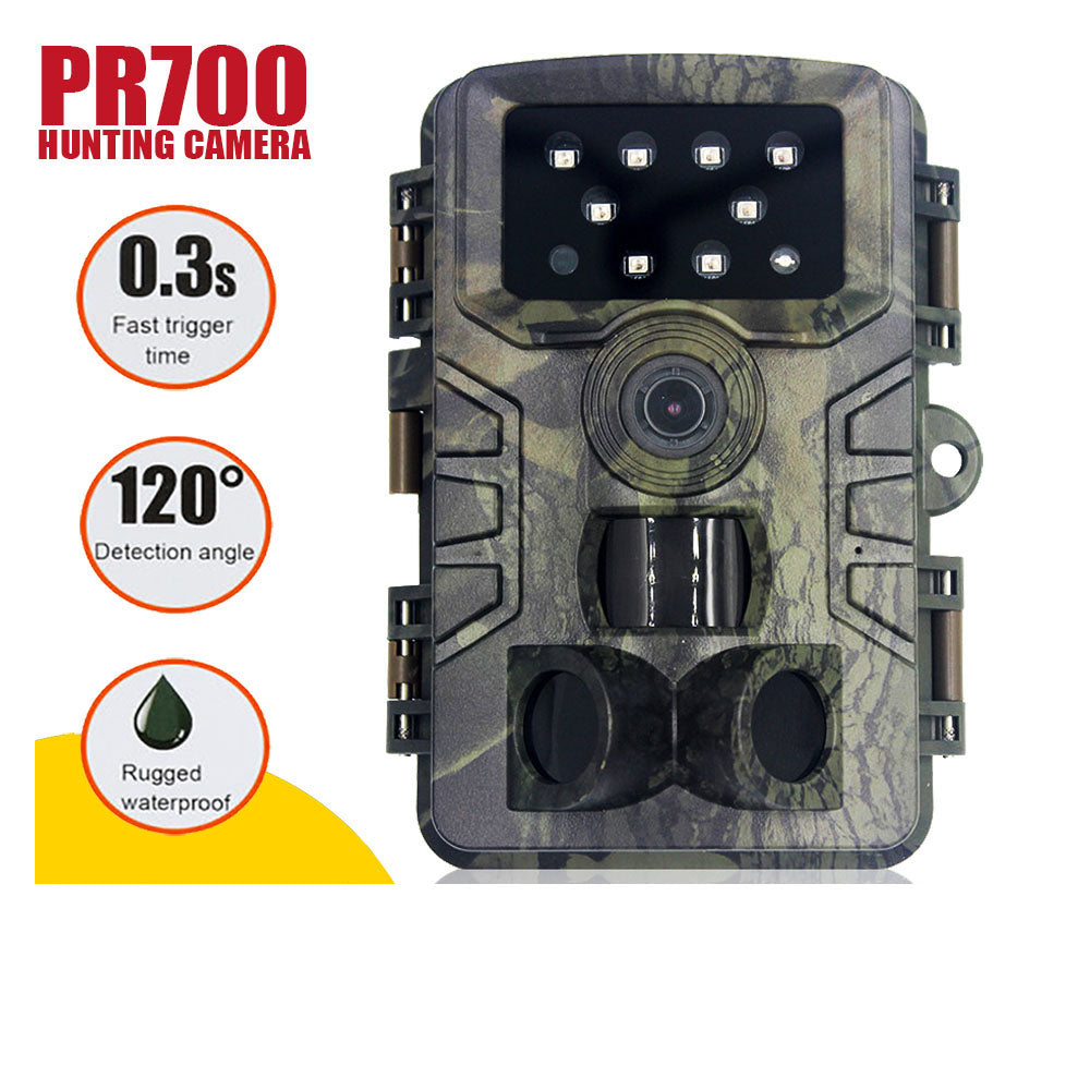 PR700 20MP Trail Camera – 1080P, 0.2s Trigger, 120° PIR Detection & IP66 Waterproof