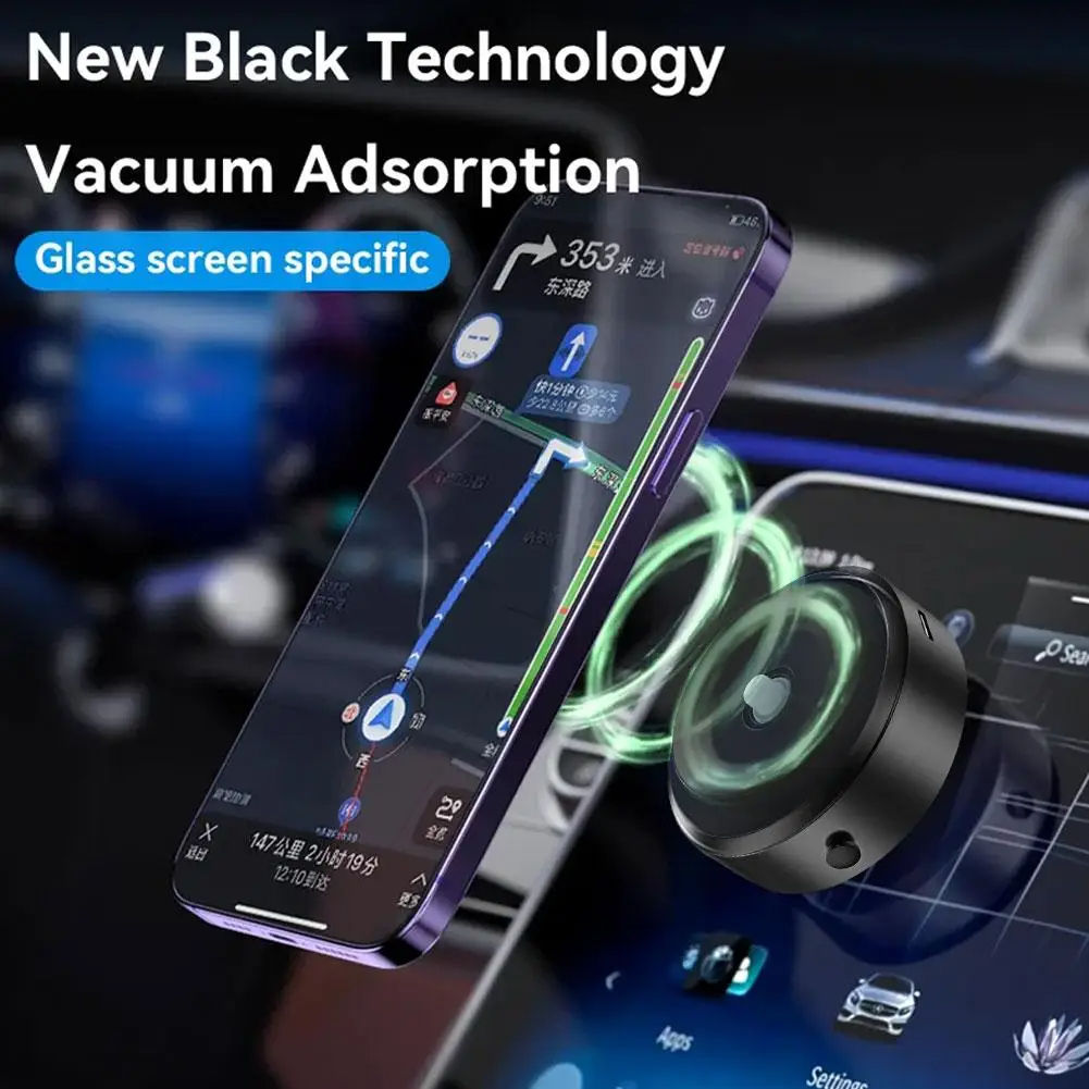 X8Q Motorized Car Phone Mount – Auto-Clamping, Vacuum Suction, Magnetic Hold