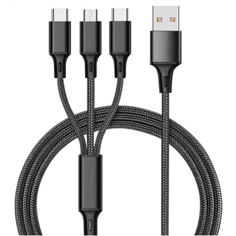 4-in-1 Braided Fast Charging Cable – Universal Multi-Device (1.2m)