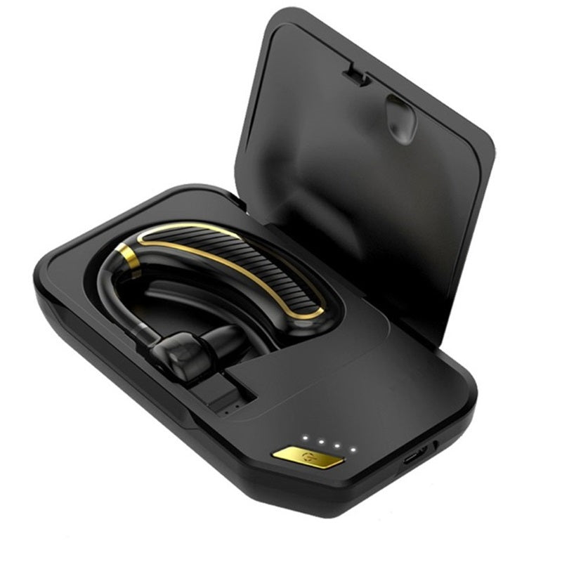 Bluetooth Hands-Free Earbud with Mic – CVC Noise Canceling, 180° Rotatable Hook