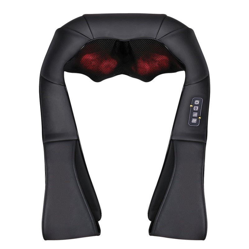 LUYAO Shiatsu Neck & Back Massager with Heat — Deep Kneading Relief for Shoulders & Body