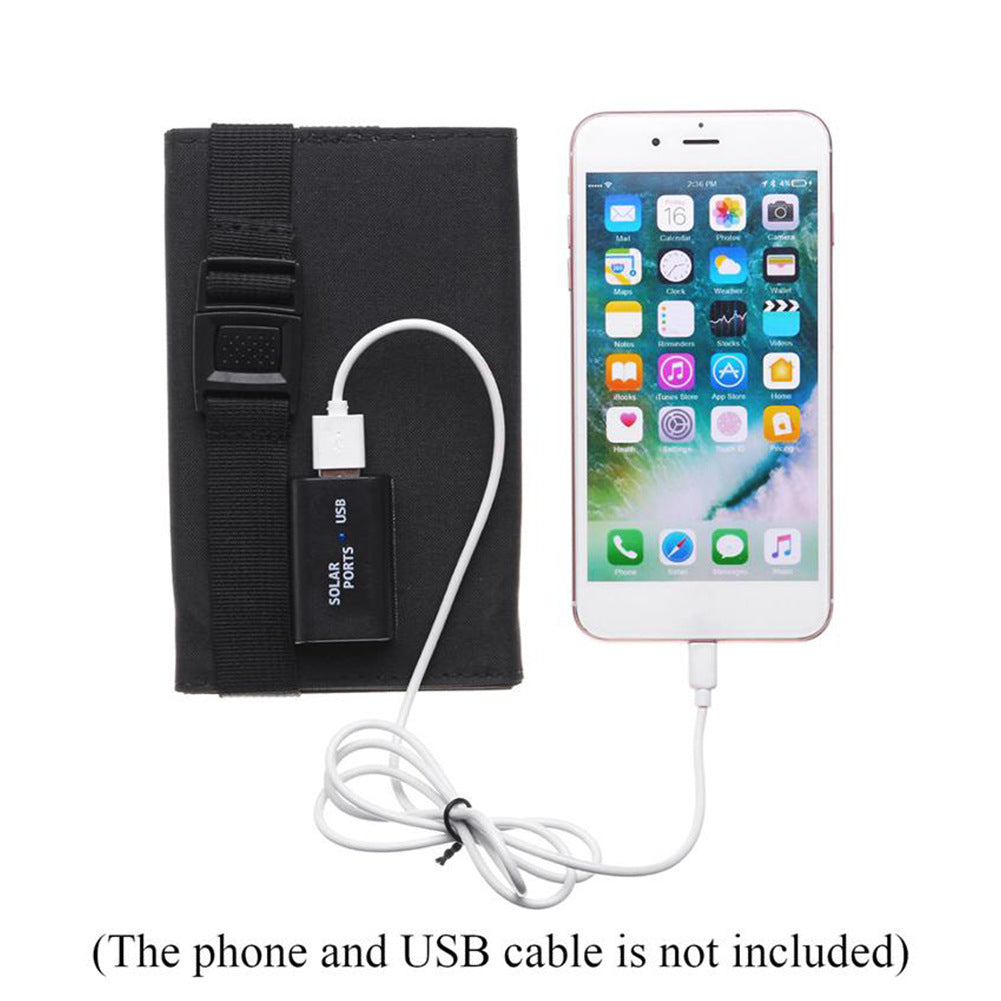8W Foldable Solar Charger Panel – Portable 5V USB Outdoor Charging Board