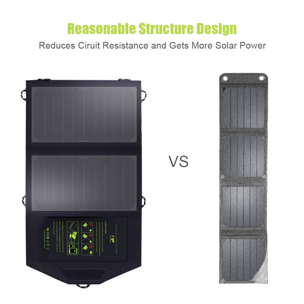 10W Foldable Solar Charger – High-Efficiency Portable USB Panel for Outdoor & Travel