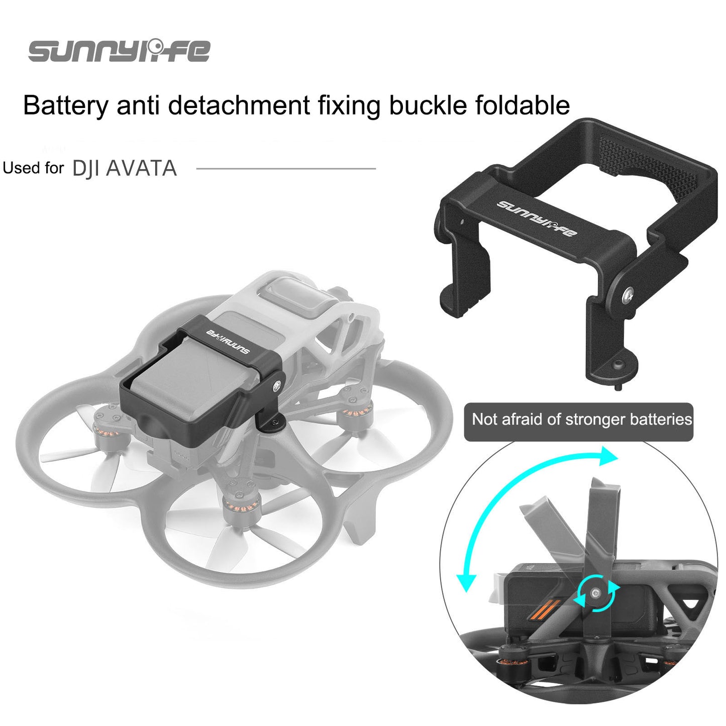 Battery Fall Protection Buckle for DJI Avata – Secure Lock Clip Accessory