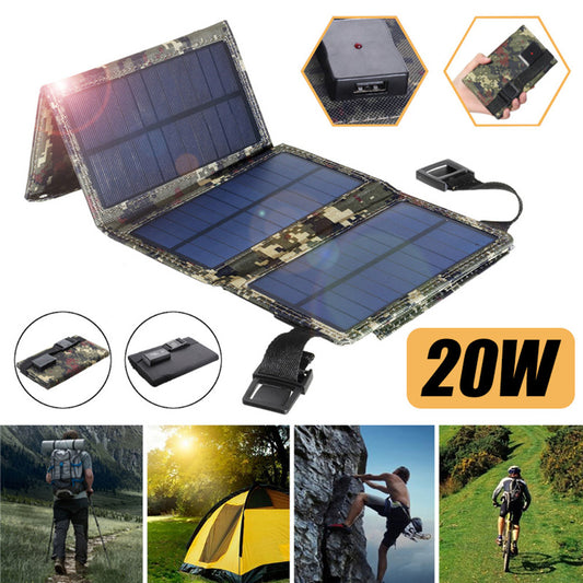 8W Foldable Solar Charger Panel – Portable 5V USB Outdoor Charging Board