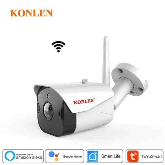 1080P Outdoor WiFi Bullet Security Camera – IP66, Two-Way Audio, Night Vision & Tuya Smart App