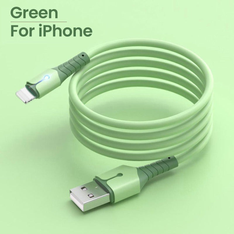 LED Glow Fast Charging Cable – Lightning, USB-C & Micro USB | Silicone (1m)