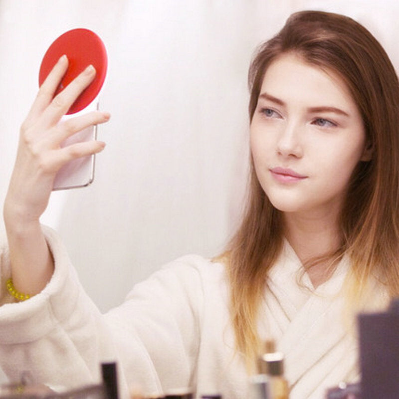 LED Vanity Makeup Mirror with Wireless Charging – Touch Control, Adjustable Color Temp