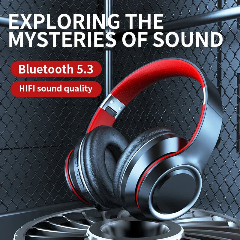 DR90 Wireless Headphones – Heavy Bass, Bluetooth 5.3, 15-Hour Battery