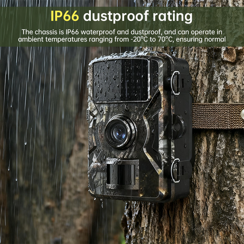 12MP Wildlife Trail Camera – 0.8s Trigger, 38 IR LEDs, 2" TFT Display & IP66 Weatherproof