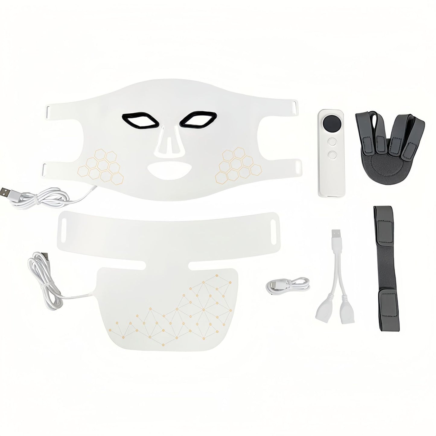 LED & Infrared Photon Beauty Mask Set – Face, Neck & Lip Light Therapy