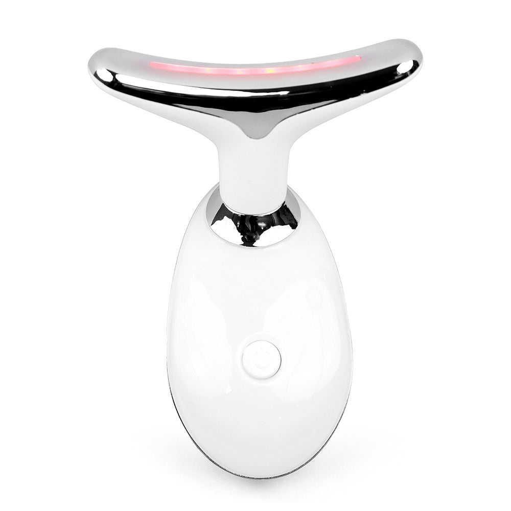 Neck Beauty Device – Vibration Massage & Color Light Wrinkle Reducer