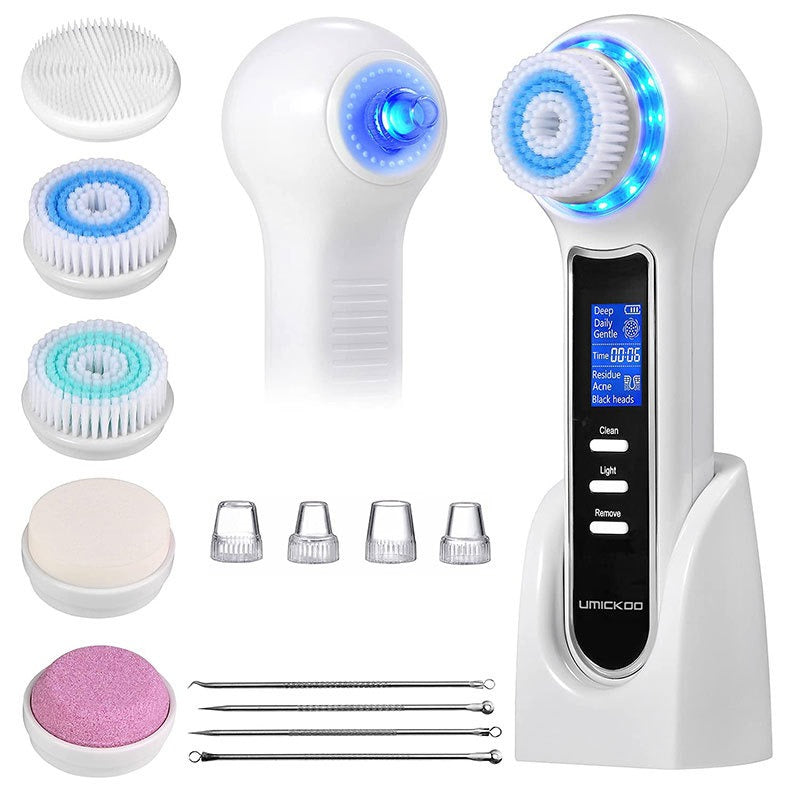 3-in-1 Electric Facial Cleansing Brush – Sonic Vibration, Waterproof