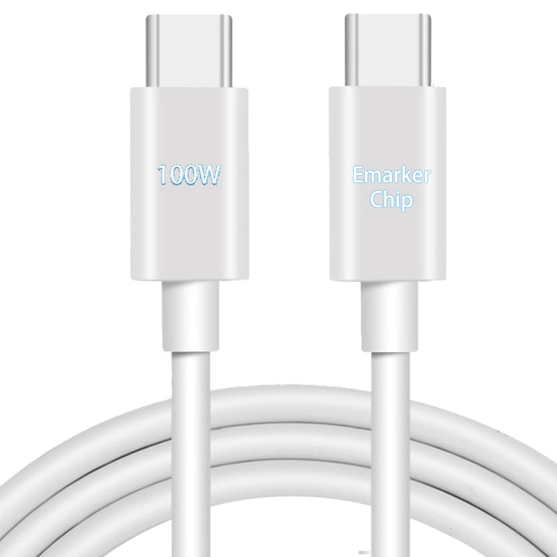 USB-C to USB-C Fast Charging Cable – 60W & 100W | iPhone 15, Android & Laptop Compatible (1m)