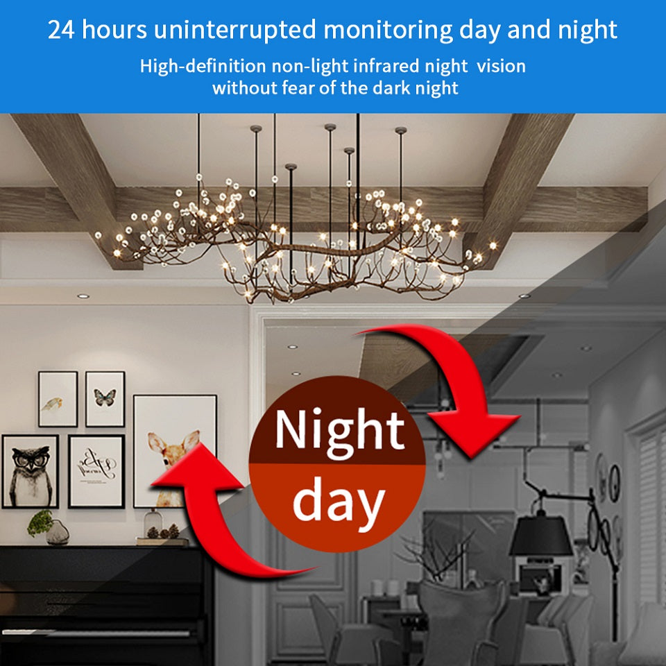 1080P Wireless IP Security Camera with Night Vision & Remote WiFi Access – Indoor Home Monitor