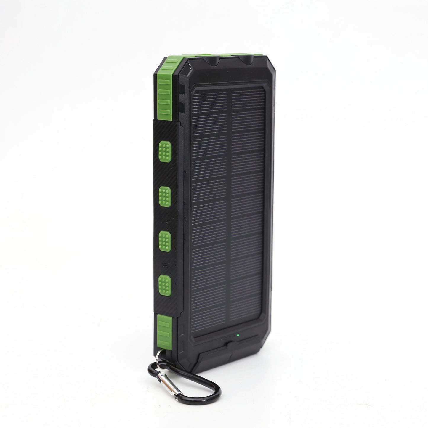 10000mAh Solar Power Bank with Compass, Dual Flashlight & Phone Holder – Rugged Outdoor Charger
