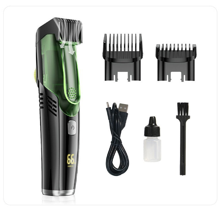 Electric Hair Clipper with Auto Hair Suction – USB Rechargeable, 120-Min Runtime