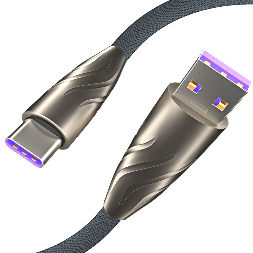 40W USB-C Fast Charging Cable – 5A Zinc Alloy | Android Compatible (1.2m)