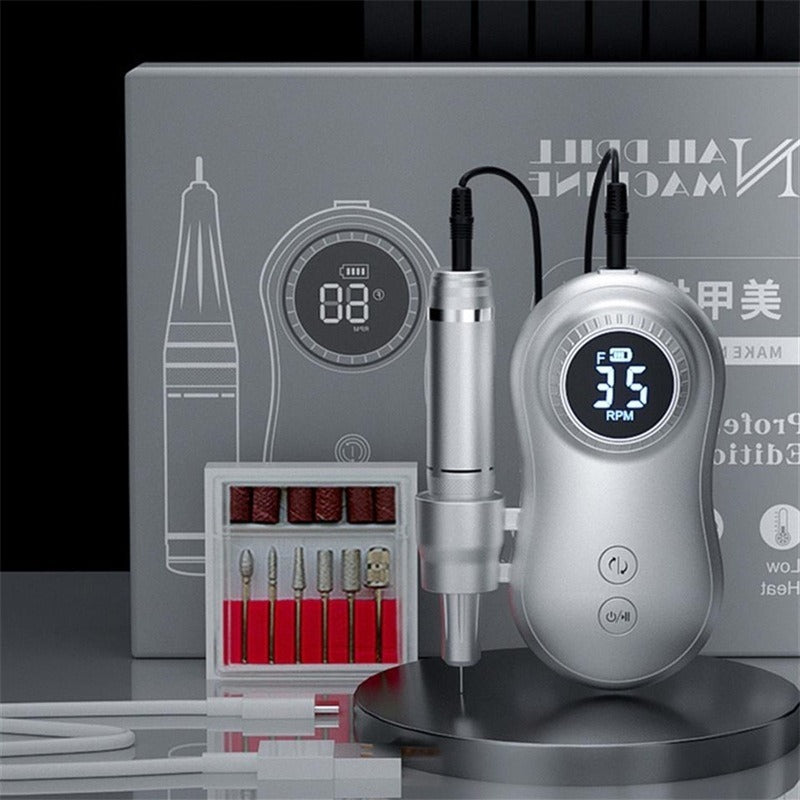 Professional Electric Nail Drill – 35,000 RPM, 25W, Type-C Rechargeable