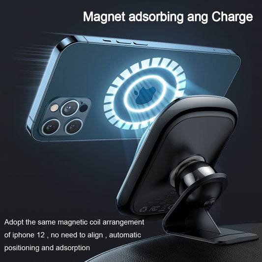 MCDODO 15W Magnetic Wireless Charger Stand – Qi, USB-C, iPhone & Qi Devices